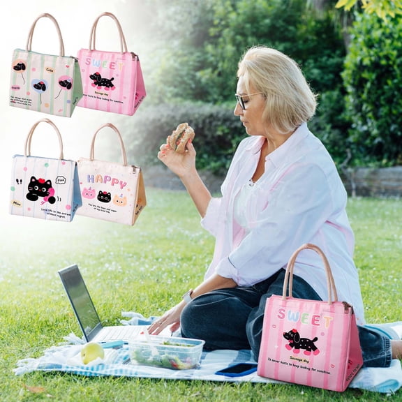 Dmlowu Lunch Bag Extra Large Lunch Box for Women Men Portable Durability Insulated Cooler Lunch Box for Home Office School Supplies