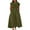 DT-Army Green, variant on DailyTrove Women's Collared Tie-Waist Midi Dress - Cotton-Blend Casual & Office Wear, Classic for Work & Outings