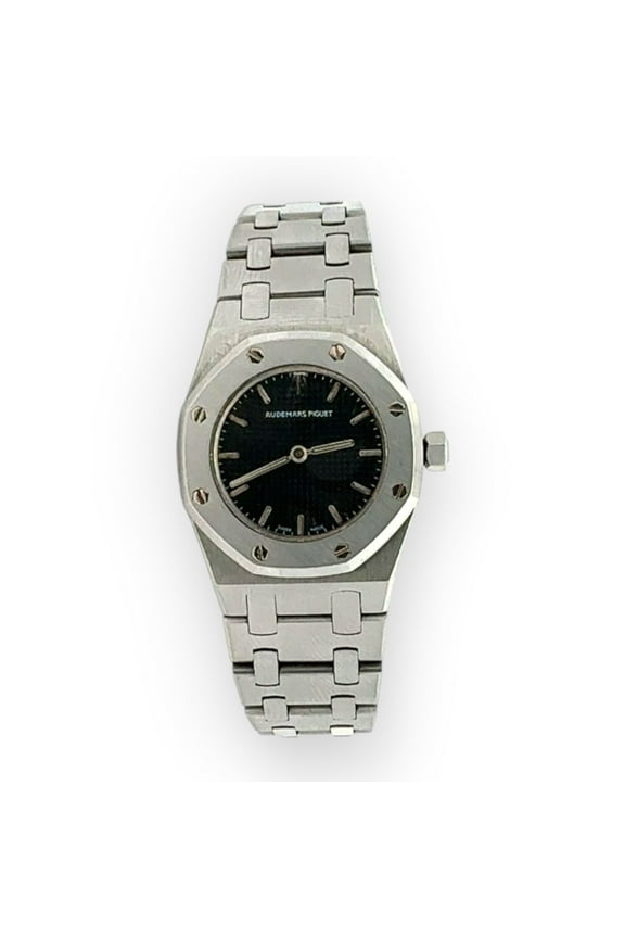 Pre-Owned Audemars Piguet Royal Oak 66339ST Steel Quartz Grey Dial Ladies Watch 25mm