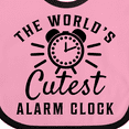 thumbnail image 4 of Inktastic The Worlds Cutest Alarm Clock Boys or Girls Baby Bib, 4 of 4