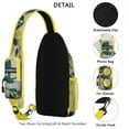 thumbnail image 3 of Crossbody Sling Backpack for Women Men Yellow Lemon Shoulder Sling Crossbody Casual Chest Bag for Travel Sports Running Hiking, 3 of 6