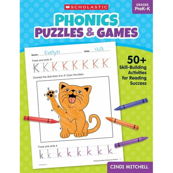 Phonics Puzzles  Games for PreKK: 50  Skill-Building Activities for Reading Success