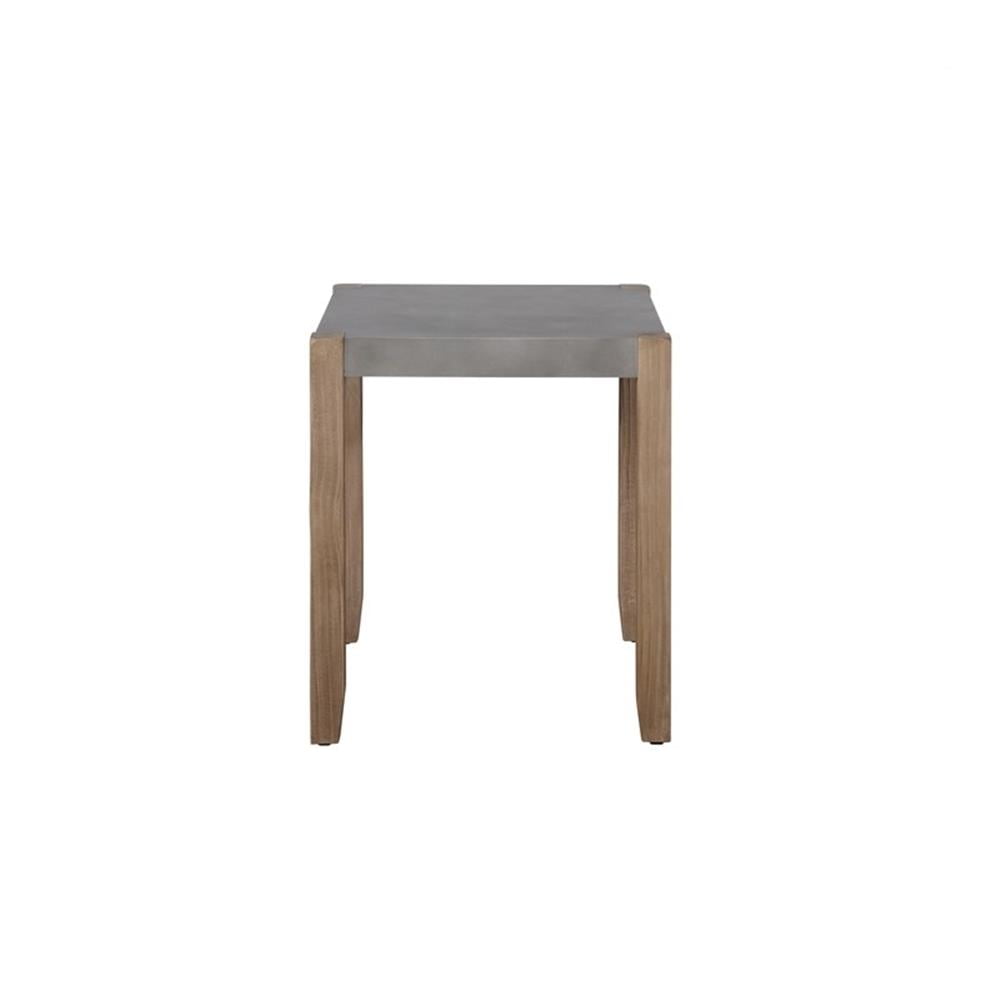 Alaterre Furniture Newport 4-Piece Faux Concrete and Wood Living Room Set