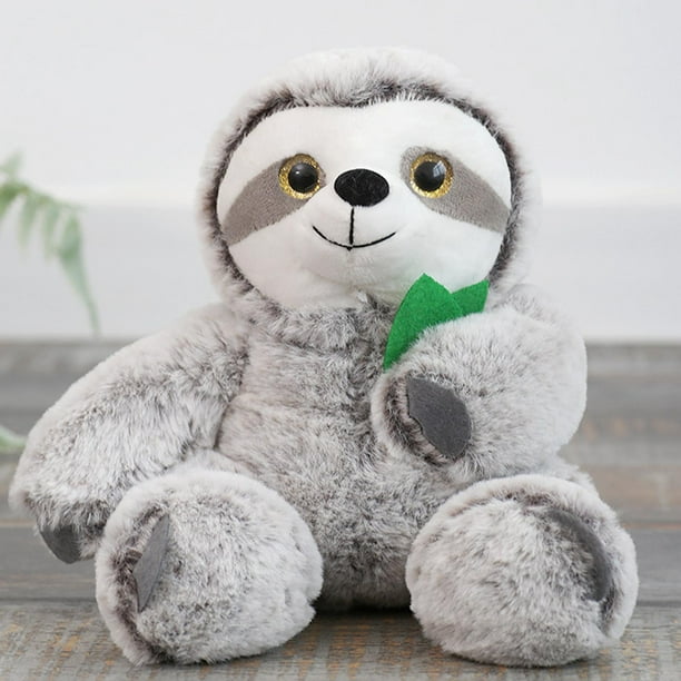 Juguete de perezoso de peluche para bebé, dormitorio de noche, muñeca de simución bonita, regalo decorativo de para dormir cómodamente. Gris Yotijar almohada de felpa