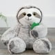 thumbnail image 1 of Juguete de perezoso de peluche para bebé, dormitorio de noche, muñeca de simución bonita, regalo decorativo de para dormir cómodamente. Gris Yotijar almohada de felpa, 1 of 9