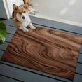 thumbnail image 5 of Brown Wave Wood Grain Washable Area Rug 2 x 3 ft Farmhouse Plants Annual Rings Texture, Soft Non Slip Rugs Stain Repellent Indoor Felt Carpet for Living Dining Room Bedroom Home Office, 5 of 9