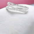 thumbnail image 5 of KEEVA JEWELS 0.45 Carat FG/VS Round Lab Grown Diamond Criss Cross X Ring Made in 10K Yellow Gold Size 9, 5 of 7
