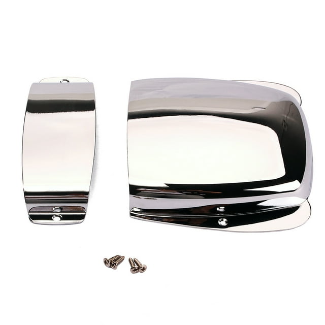 MasteelfCA Electric Guitar Bridge Cover Plate for Jazz Bass Guitar Accessory (Chrome)