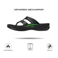 thumbnail image 5 of AEROTHOTIC Arch Supportive Strappy Orthotic Comfortable Flip Flops Cushion Soft Toe Post Non-Slip Summer Casual Travel Walking Thong Sandals Women Beach Essentials, 5 of 6