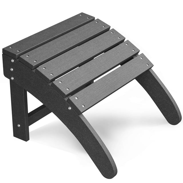 Repose-pieds Ottoman d'Extérieur en HDPE pour Chaise Adirondack, Repose-Pieds de Patio Résistant aux Intempéries pour Véranda, Piscine, Pelouse et Cour Arrière