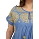 thumbnail image 4 of Vestido corto Tallas Extras PESHLI 78131 Beige C azul 42, 4 of 6