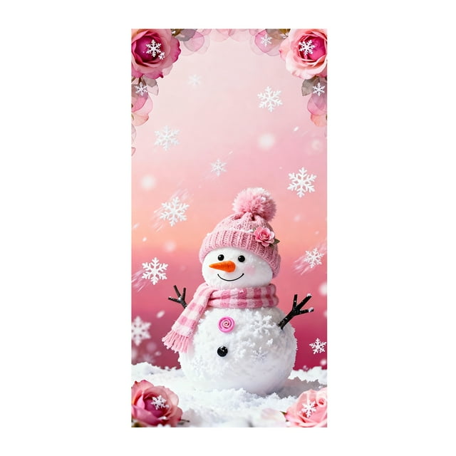 Décorations de Noël Intérieures 35 X 71 Po Housse de Porte de Noël Rideau de Porte de Noël Jour de Noël Décoration de Porte et Mur Décoration de Fête de Festival Décorations de Porte de Noël