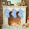 thumbnail image 7 of Watercolor Christmas Gnomes Christmas Stockings Christmas Presonalized Large Stocking Sock, Set of 1 Xmas Party Winter Decor Candy Bag Family Holiday Gift, 17.7 Inch, 7 of 7