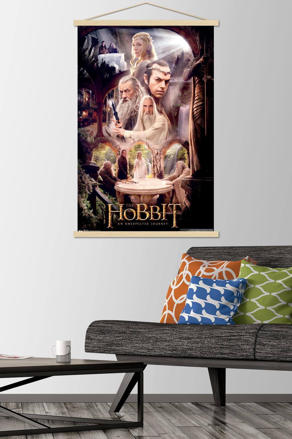 The Hobbit: An Unexpected Journey - Rivendell Wall Poster with Wooden Magnetic Frame, 22.375" x 34"