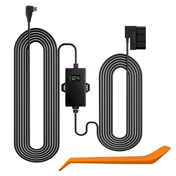 Cargador de coche Hardwire Kit WOLFBOX USB C OBD para Mirror Dash Cam