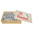 thumbnail image 2 of Bene Casa Juego de Dominó Doble Nueve Hecho a Mano en Caja de Almacenamiento de Madera, Dominó Blanco con Puntos Negros, Caja de Dominó con Tapa Deslizante, Juego de Dominó de 55 Azulejos, 2 of 3
