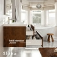 thumbnail image 5 of Eviva Surf 57" Rosewood Modern Bathroom Vanity Set with Integrated White Acrylic Double Sink, 5 of 7