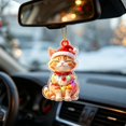 thumbnail image 4 of 2026 Christmas Home Party Decoration Cute Christmas Tree Decorations Flat Printed Acrylic Christmas Hanging Ornaments Lovely Pet Pendant For Xmas Party Home Indoor Holiday Decor, 4 of 8