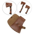thumbnail image 4 of 1PC Holder Sheath PU Leather Accessory Practical Brown Cover Carrier Tool Hatchet Cover for Camping Hiking S, 4 of 10