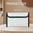 thumbnail image 2 of CUITING Bisofice Fireproof Document Bag Zipper Closure Cash Safe Storage Waterproof Pouch with Sticky Strip for Certificates Money Cards Passport Jewelry Valuables Home Office Travel Use, 2 of 9