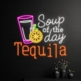 thumbnail image 3 of Handmadetneonsign Custom Soup Of The Day Tequila Neon Sign, Tequila LED Sign, Drink Neon Light, 3 of 5