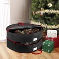 thumbnail image 1 of Wreath Storage Container， Stacking Christmas Wreath Storage Bags With Zipper And Handles Holiday Wreaths Storage Holder Meat Aging Fridge Reusable Bread Bags Silicone Silicone Mats Large Size Pizza, 1 of 3