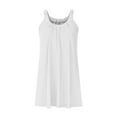 thumbnail image 4 of Robe d'Été Courte de Plage pour Femmes - Paréo Bikini, Ligne A Sans Manches, Robe t-Shirt Décontractée Mini, Polyester, Tailles P - TTG, 4 of 4