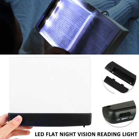 LED Reading Night Light LED Lightwedge Reading Lamp Book Light for Reading Portable LED Flat Plate Lamp Study Light Eye Care Reading Lamp Lightweight Bookmark Light for Reading in Bed Car Bedroom