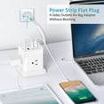 BEVA Power Strip with USB - 5ft Long Extension Cord with 4 Widely