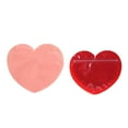 thumbnail image 5 of 2 Pack Heart Shaped Jewelry Pouch Resealable Bag Mini Cosmetic Bag Small Item Organizer Valentine's Day Gift Bags 4x3.5 Inch Red, 5 of 6