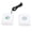 White, variant on BOKYAN USB Rechargeable Adjustable Volume Long Range Wireless 2 Way Intercom Doorbell for Home Office Apartment White 6.3 inches / 16 cm