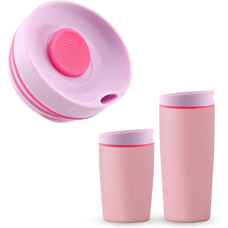 Replacement Slider Lid for Owala SmoothSip 20oz & 12oz, Top Cover Compatible with Owala 24oz Coffee Tumbler, Coffee Travel Mugs Leakproof Accessories, BPA-Free (Black Cherry)