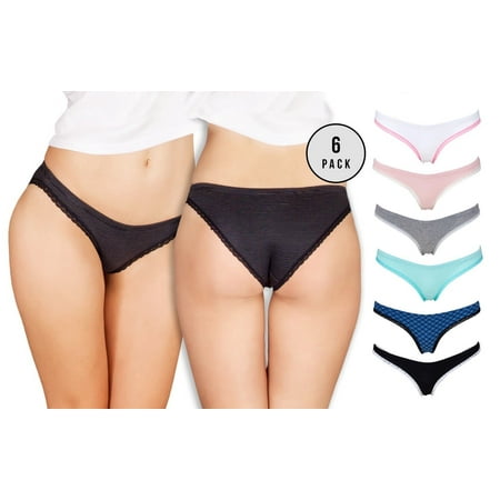 - Emprella Womens Underwear Bikini Panties - 6 Pack Colors and Patterns May Vary