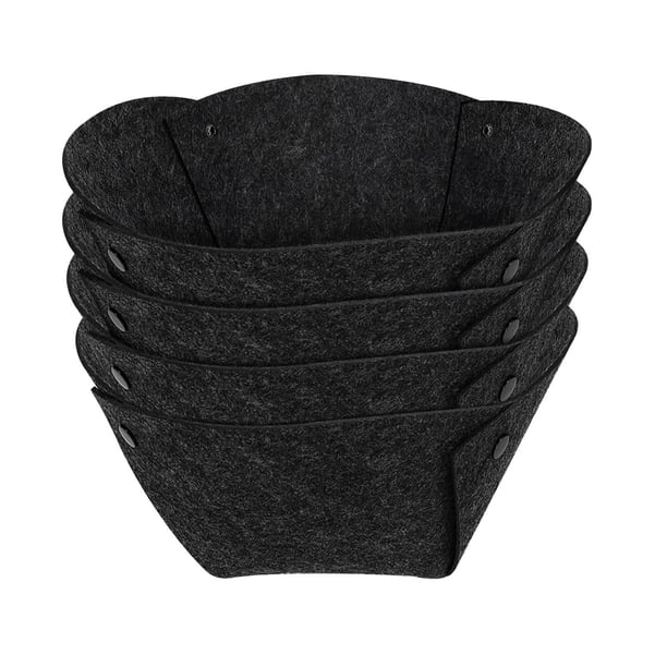pstuiky 4 piezas de relleno de tela para macetas semicirculares, reutilizable, para cestas de flores de jardín.
