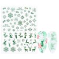 thumbnail image 1 of Christmas Nail Sticker DIY Fashion Snowflake Nail Decal Adhesive Nail Decal, 1 of 6