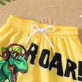 thumbnail image 5 of BOBOGOJP Boys Swim Trunks Toddler Swim Board Shorts Quick Dry Beach Swimwear Trunks Shorts Bathing Bottom for Boy 2-8 Years Yellow for Size 5-6 Years, 5 of 7