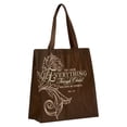 thumbnail image 3 of Christian Art Gifts Reusable Fashion Shopping Tote Bag for Women: Everything Through Christ - Philippians 4:13 Inspirational Bible Verse Durable Handbag for Groceries, Books, Supplies, Chocolate Brown, 3 of 3