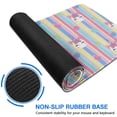 thumbnail image 6 of Long Mouse Pads for Desk,Colorful Striped Cartoon Unicorn Pattern Desk Mats on Top Of Desks, Desk Mouse Pad Extra Large with 3mm Non-Slip Base and Stitched Edge for Gaming,Office,Work,Home 31.5"x11.8", 6 of 6