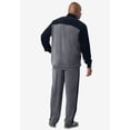 thumbnail image 3 of KingSize Men's Big & Tall Colorblock Velour Tracksuit, 3 of 5