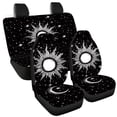 thumbnail image 5 of Jeiento Sun and Moon Car Seat Covers Set of 4 Stretchy Bucket Seat Cushion Rear Bench Protector for RV Truck SUV Automotive Accessory Easy to Install, 5 of 7