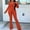 Orange, variant on WXLWZYWL Womens Suits Blazer and Pants Casual Loose Solid Color Suit Suit office Two-Piece Suit Yellow