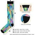 thumbnail image 3 of GZHJMY 1Pair Fashion Print Compression Socks for Women Men, Knee High Stockings for Athletic Sports,Running,Travel, 3 of 7