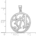 thumbnail image 2 of Initiale Script Fantaisie en Argent Sterling 925 Charme et Pendentif, 2 of 2