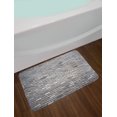 thumbnail image 2 of Grey Bath Mat, Image of an Aged Old and Rough Brick Wall Obsolete Concrete Structure with Ragged Surface, Plush Bathroom Decor Mat with Non Slip Backing, 29.5" X 17.5", Grey, by Ambesonne, 2 of 2