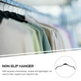 thumbnail image 6 of PTOOTP Premium Black Heavy Duty Non- Plastic and Stainless Steel Hangers, Set of 5 Clothes Hangers, 6 of 8