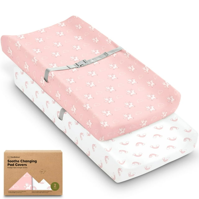 Funda para Cambiador 2 Unidades KeaBabies 81x41x13 cm Algodón