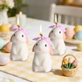 thumbnail image 6 of AURIGATE Easter Bunny Scented Candle British Pear & Freesia Fragrance Wax Rabbit Shaped Candle for Easter Gift Home Decor Party Table Decoration, 6 of 6