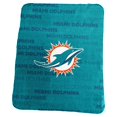 thumbnail image 1 of Logo Chair 617-23C NFL Miami Dolphins Classic Fleece Blanket, 1 of 1