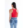 thumbnail image 4 of Ragstock Red Solid Racerback Bodysuit, 4 of 4