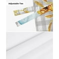 thumbnail image 6 of Autumn Plaid Watercolor Pumpkin Kitchen Valance Curtain Window Valance for Living Room Bedroom Tie Up Valance Curtain, 6 of 6